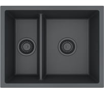Мойка для кухни ALVEUS OMNI 50 GRANITAL DEEP BLACK-G90 BE 550x450x198 мм, с сифоном 1150071