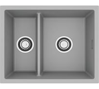 Мойка для кухни ALVEUS OMNI 50 GRANITAL CONCRETE-G81 550x450x198 мм, с сифоном 1150066