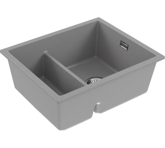 Мойка для кухни ALVEUS OMNI 50 GRANITAL CONCRETE-G81 550x450x198 мм, с сифоном 1150066