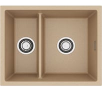 Мойка для кухни ALVEUS OMNI 50 GRANITAL BEIGE-G55 550x450x198 мм, с сифоном 1150068