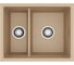 Мойка для кухни ALVEUS OMNI 50 GRANITAL BEIGE-G55 550x450x198 мм, с сифоном 1150068 1