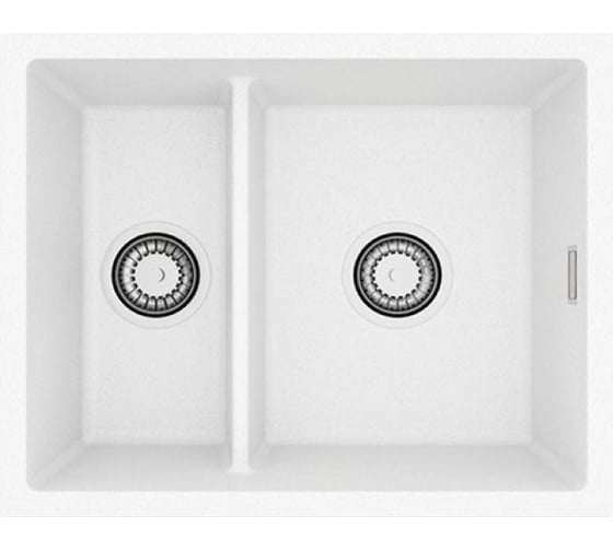 Мойка для кухни ALVEUS OMNI 50 GRANITAL ARCTIC-G11 550x450x198 мм, с сифоном 1150065 1
