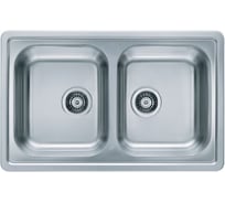 Мойка ALVEUS ELEGANT 40 SAT-90 810х510 мм, 2X в комплекте с сифоном 1130555 1009383