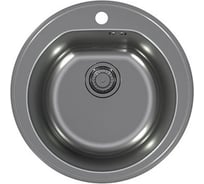 Мойка ALVEUS FORM MONARCH 30 ANTHRACITE-90 FI 510, 1X в комплекте с выпуском, без сифона 1078583