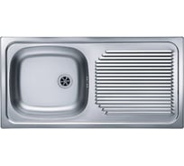 Мойка ALVEUS BASIC 60 NAT-60 860х435 мм, 1X в комплекте с сифоном 1011717 1008843