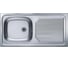 Мойка ALVEUS BASIC 60 NAT-60 860х435 мм, 1X в комплекте с сифоном 1011717 1008843 1