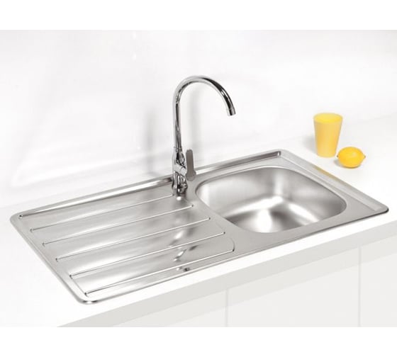 Мойка ALVEUS ZOOM 30 NAT-90 860х500 мм, 1X в комплекте с сифоном 1102384 1098773