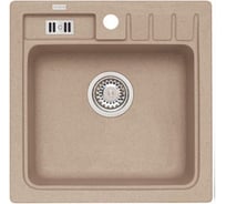 Мойка ALVEUS NIAGARA 20 GRANITAL BEIGE-G55 465x465x180 мм, 1x с сифоном 1105419 1089483