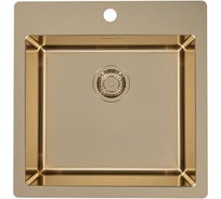 Мойка ALVEUS PURE MONARCH 30 BRONZE-90 FS 515х525 мм, 1X в комплекте с выпуском, без сифона 1107052