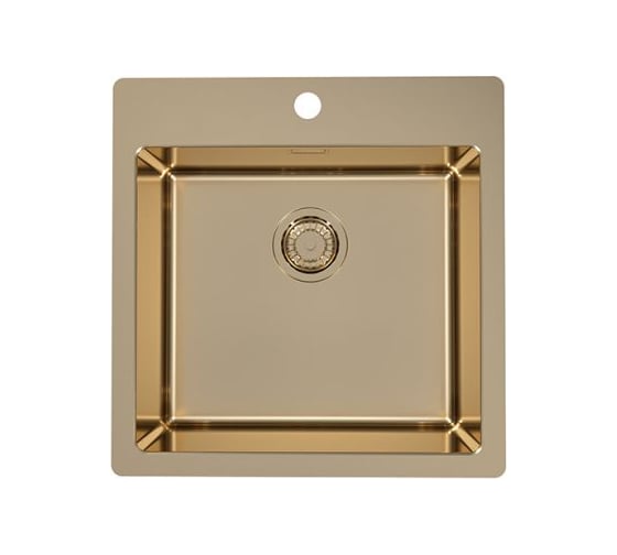 Мойка ALVEUS PURE MONARCH 30 BRONZE-90 FS 515х525 мм, 1X в комплекте с выпуском, без сифона 1107052 1
