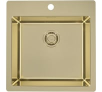 Мойка ALVEUS PURE MONARCH 30 GOLD-90 FS 515х525 мм, 1X в комплекте с выпуском, без сифона 1106867