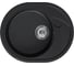 Мойка MIXLINE ML-GM17 овальная с крылом, ультра-черная 344, 580*470*180мм 551946 1
