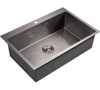 Мойка для кухни MILACIO Denia 750 Steel сталь воронёная MC.77509