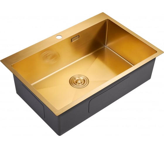Мойка для кухни MILACIO Denia 750 Steel золото MC.77508 1