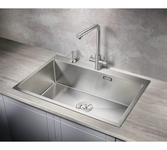 Мойка для кухни MILACIO Denia 750 Steel сталь нержавеющая MC.77500