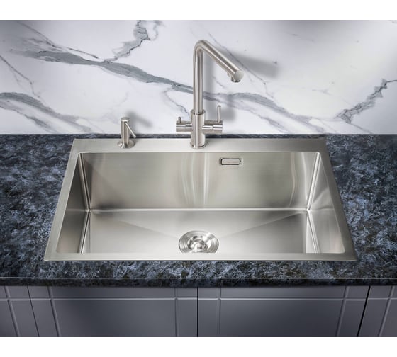 Мойка для кухни MILACIO Denia 750 Steel сталь нержавеющая MC.77500