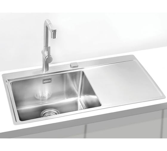 Мойка ALVEUS PURE 50L KMB-90 860х525 мм, 1X левая, в комплекте с сифоном 1127252 1103652