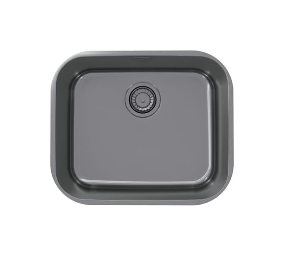 Мойка ALVEUS VARIANT MONARCH 10 ANTHRACITE 480х400х180 мм, в комплекте с выпуском, без сифона 1113582
