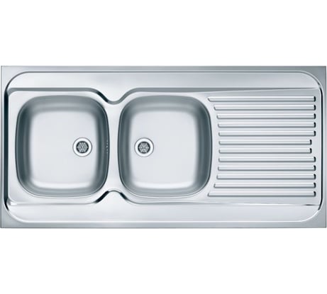 Мойка ALVEUS CLASSIC 100 NAT-60 1200х600 мм, 2X левая, в комплекте с сифоном 1071240 1009084