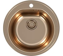 Мойка ALVEUS FORM MONARCH 30 COPPER-90 FI 510, 1X в комплекте с выпуском, без сифона 1070807