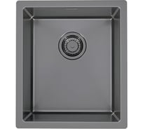 Мойка ALVEUS QUADRIX MONARCH 20 ANTHRACITE 390х450х200 мм, в комплекте с выпуском, без сифона 1103317