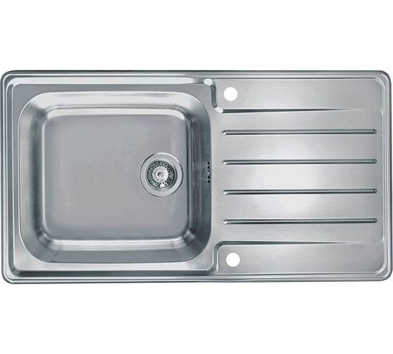 Мойка ALVEUS PRAKTIK 100 SAT-90 980х500 мм, 1X в комплекте с сифоном 1127251 1085977