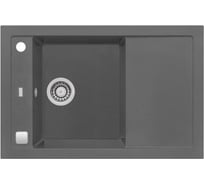 Мойка ALVEUS FORMIC 30 GRANITAL+ STEEL-G04M 760х500 мм, 1X с сифоном 1127749 1108030