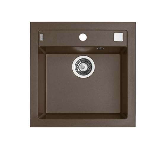 Мойка ALVEUS FORMIC 20 GRANITAL+ CHOCOLATE-G03M 520x510x200 мм, 1x с сифоном 1127749 1103764