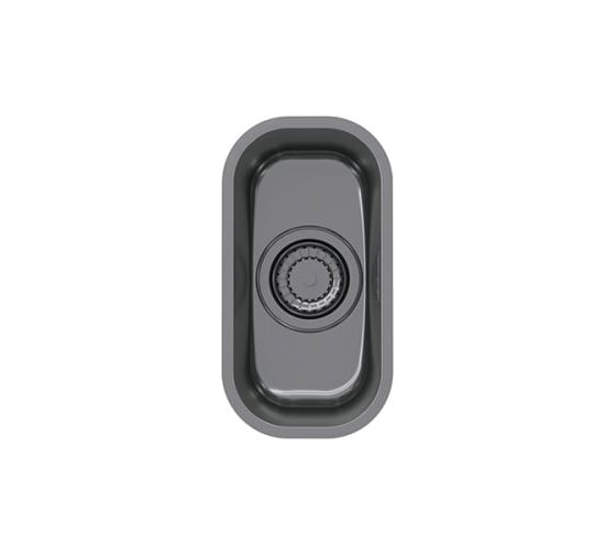 Мойка ALVEUS VARIANT MONARCH 110 ANTHRACITE 148х300х120 мм, в комплекте с выпуском, без сифона 1114243 1