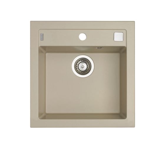 Мойка ALVEUS FORMIC 20 GRANITAL+ PEBBLE-G02M 520x510x200 мм, 1x с сифоном 1127749 1103763