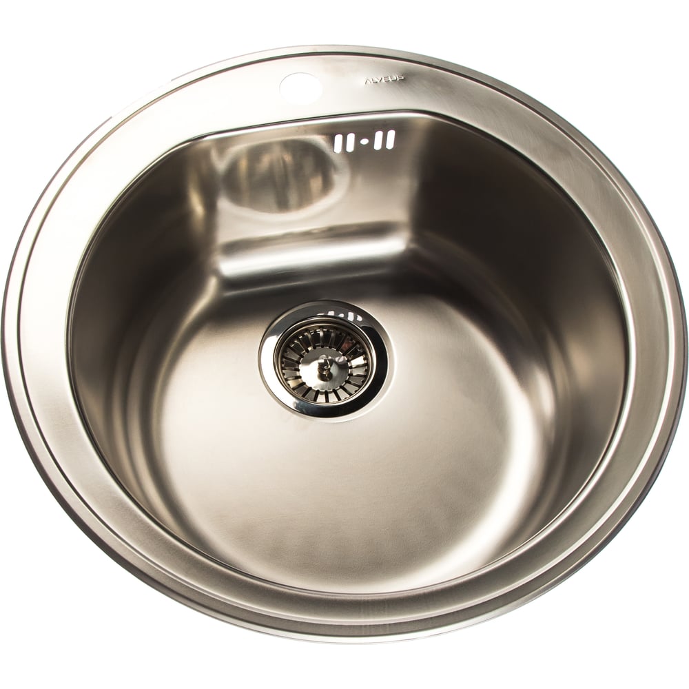 Мойка ALVEUS FORM 30 NAT-90 FI 510х185 мм, 1X в комплекте с сифоном ...