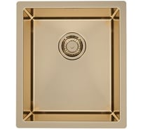 Мойка ALVEUS QUADRIX MONARCH 20 BRONZE 390х450х200 мм, в комплекте с выпуском, без сифона 1103318