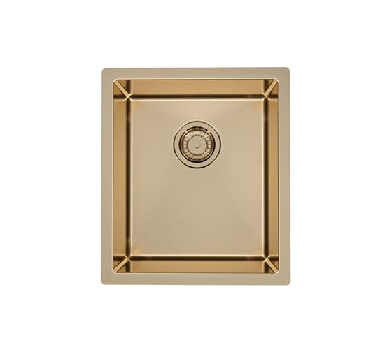Мойка ALVEUS QUADRIX MONARCH 20 BRONZE 390х450х200 мм, в комплекте с выпуском, без сифона 1103318