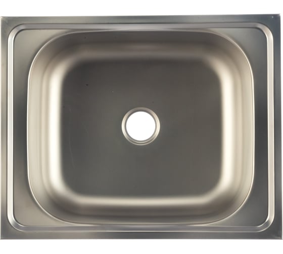 Мойка SINKLIGHT нержавеющая сталь, накладная, прямоугольная 500х400 мм,выпуск малый, без сифона, матовая 72000