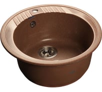 Мраморная мойка GRANFEST RONDO D=520 мм терракот GF-R--520