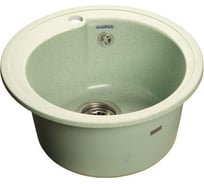Мраморная мойка GRANFEST RONDO D=443 мм салатовый GF-R--450