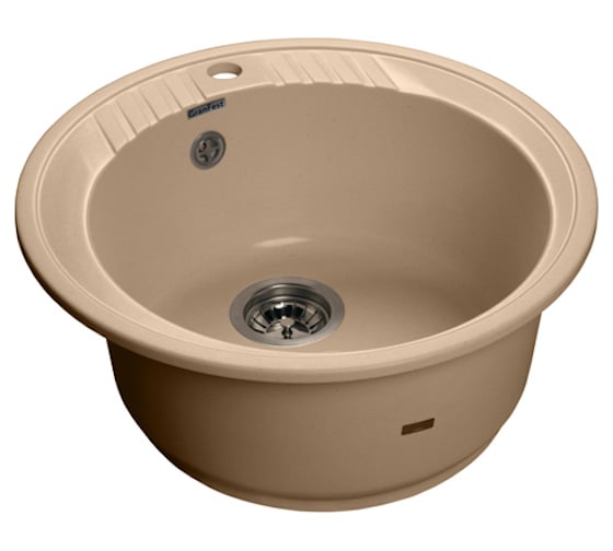 мраморная мойка GRANFEST RONDO D=520 мм топаз GF-R--520