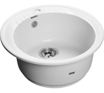 Мраморная мойка GRANFEST RONDO GF-R--520 D=520 мм иней GF-R--520