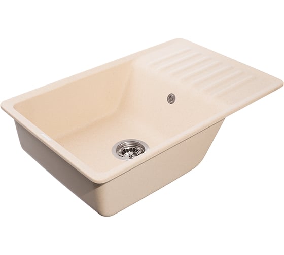 Мойка GranFest QUARZ чаша+кр 760*480 бежевый 72