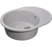 Мойка GranFest QUARZ чаша+кр 620*480 серый 58