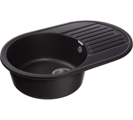 Мойка GranFest QUARZ чаша+кр 740*480 черный 18