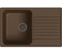 Мойка GranFest QUARZ чаша+кр 740*480 терракот 78