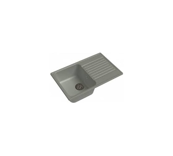 Мойка GranFest QUARZ чаша+кр 740*480 серый 78