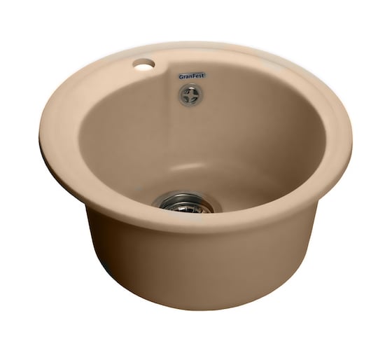 Мраморная мойка GRANFEST RONDO D=443 мм топаз GF-R--450