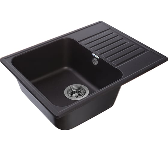 Мойка GranFest QUARZ чаша+кр 620*480 черный 13