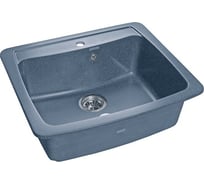 Мраморная мойка GRANFEST STANDART GF-S--605 одна чашa 605*515 мм графит GF-S--605