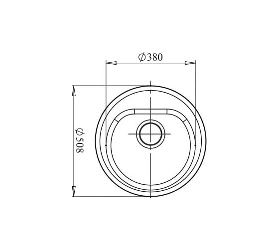 Мойка GRANFEST RONDO мрамор, GF-R-510 D=508 мм, светло-розовый R-510 св-роз