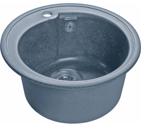 Мойка GRANFEST RONDO GF-R-450 мрамор, D=443 мм, графит R-450 граф 1