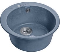 Мойка GRANFEST RONDO GF-R 480, мрамор, D=475 мм, графит R-480 граф.