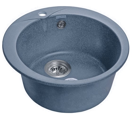 Мойка GRANFEST RONDO GF-R 480, мрамор, D=475 мм, графит R-480 граф. 1
